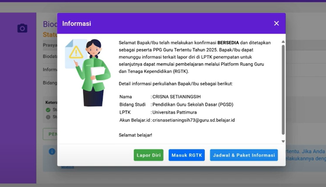 Guru Indonesia Wajib Tahu: Konfirmasi Kesediaan PPG 2025 Mulai 8 Mei, Ini Cara Daftarnya!